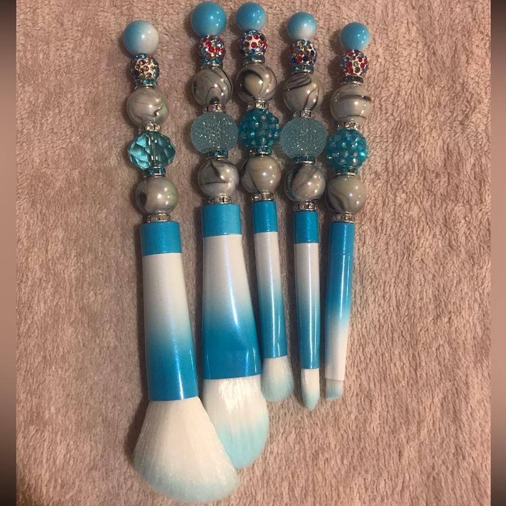 Beaded Makeup Brushes (Set of 5)